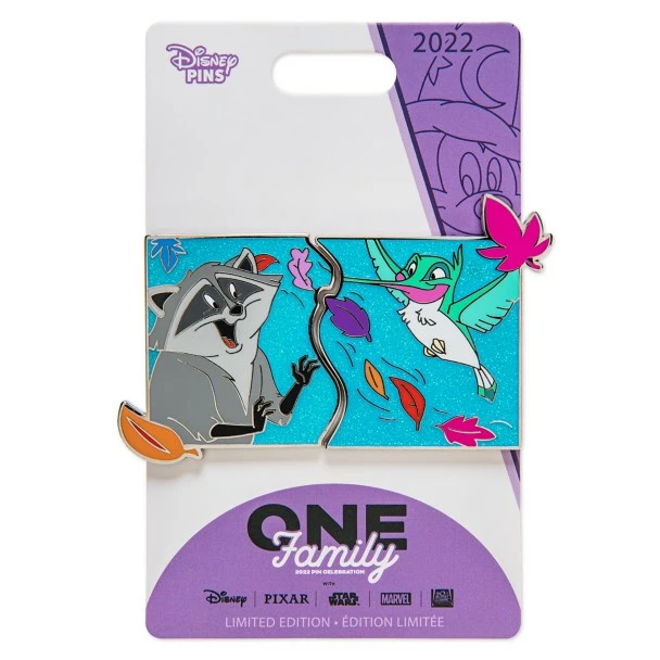 Meeko And Flit – Pocahontas – Pin Pals – Disney One Family Pin Celebration 2022 – Limited Edition 5 Meeko And Flit – Pocahontas – Pin Pals – Disney One Family Pin Celebration 2022 – Limited Edition - Image 3
