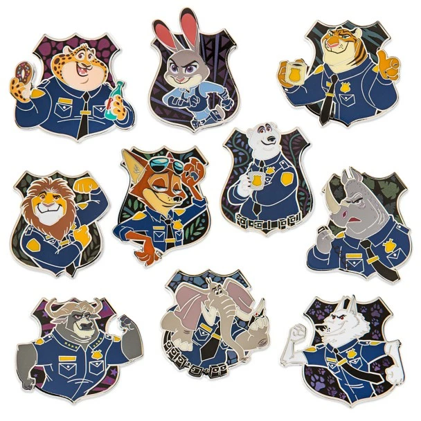 Disney Zootopia ''The ZPD'' Mystery Pin Set – 2-Pc 3 Disney Zootopia ''The ZPD'' Mystery Pin Set – 2-Pc