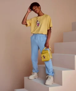 Disney Mickey Mouse Genuine Mousewear Embroidered Crossbody Bag – Gold -Deals boys Store unnamed file 109