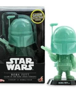 Disney Boba Fett Glow In The Dark Green Cosbaby Bobble-Head By Hot Toys – Star Wars