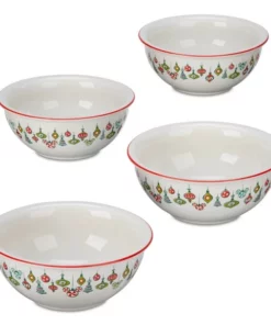 Disney Mickey Mouse And Friends Christmas Bowl Set