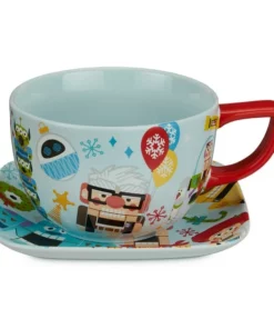 Disney Pixar Holiday Soup Mug And Plate Set