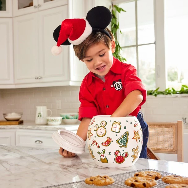Disney Mickey And Minnie Mouse Christmas Cookie Jar With Lid 4 Disney Mickey And Minnie Mouse Christmas Cookie Jar With Lid - Image 2