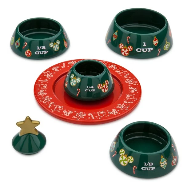 Disney Mickey Mouse Christmas Tree Stacking Measuring Cup Set 5 Disney Mickey Mouse Christmas Tree Stacking Measuring Cup Set - Image 3