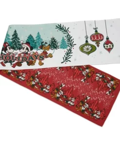 Disney Mickey Mouse And Friends Reversible Christmas Table Runner