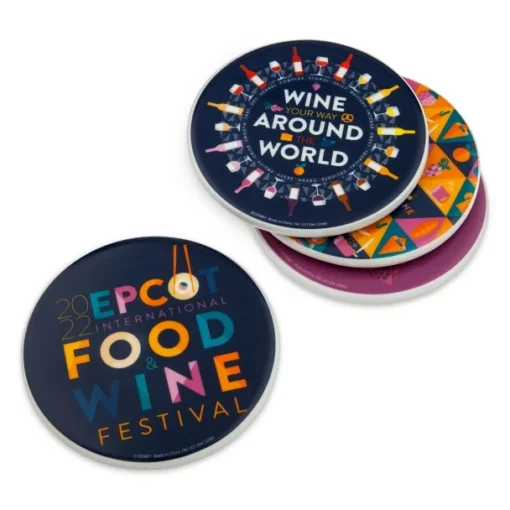 Disney EPCOT International Food & Wine Festival 2022 Coaster Set 5 Disney EPCOT International Food & Wine Festival 2022 Coaster Set -Deals boys Store unnamed file 1491