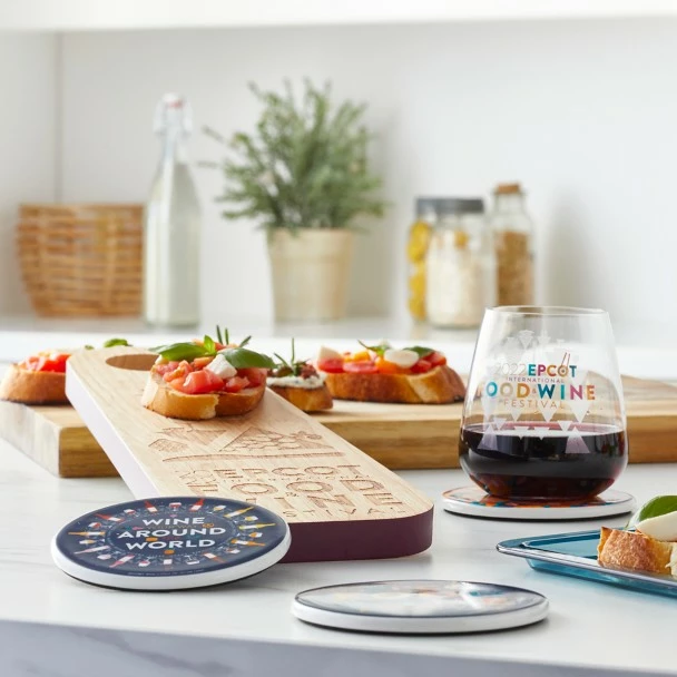 Disney EPCOT International Food & Wine Festival 2022 Coaster Set 4 Disney EPCOT International Food & Wine Festival 2022 Coaster Set - Image 2