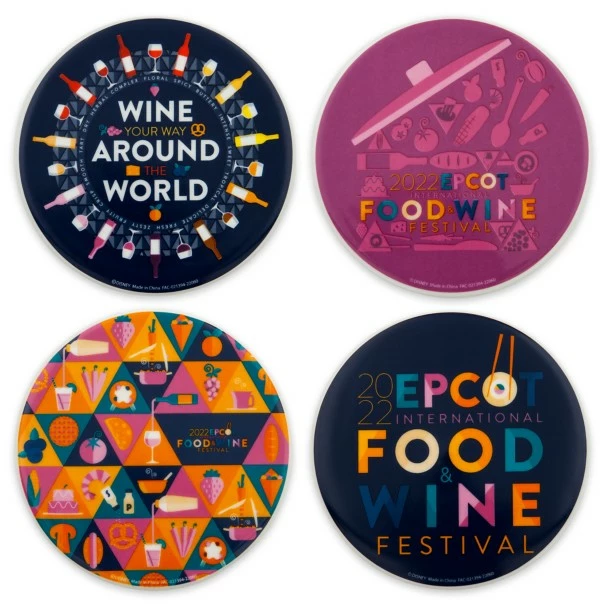 Disney EPCOT International Food & Wine Festival 2022 Coaster Set 5 Disney EPCOT International Food & Wine Festival 2022 Coaster Set - Image 3