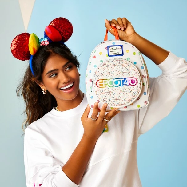 Disney EPCOT 40th Anniversary Loungefly Backpack 4 Disney EPCOT 40th Anniversary Loungefly Backpack - Image 2