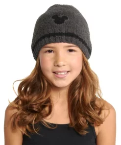Disney Mickey Mouse Beanie For Kids By Barefoot Dreams – Carbon