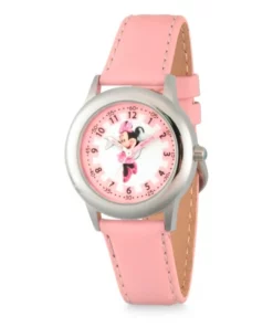Disney Minnie Mouse Stainless Steel Time Teacher Watch For Kids