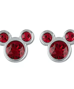 Disney Mickey Mouse Crystal Birthstone Earrings