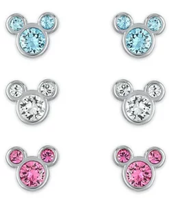 Disney Mickey Mouse Crystal Birthstone Earrings -Deals boys Store unnamed file 727