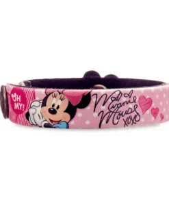 Disney Minnie Mouse Signature Leather Bracelet – Personalizable