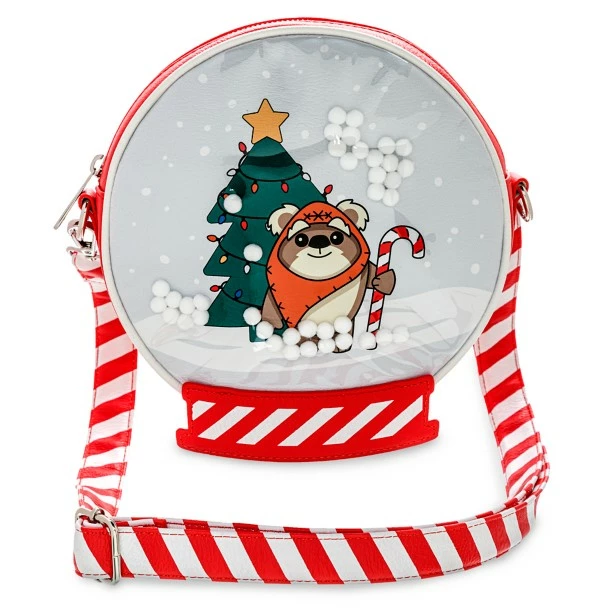 Disney Ewok Holiday Snow Globe Loungefly Crossbody Bag – Star Wars 3 Disney Ewok Holiday Snow Globe Loungefly Crossbody Bag – Star Wars