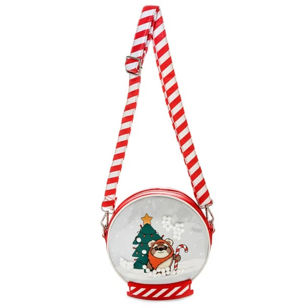 Disney Ewok Holiday Snow Globe Loungefly Crossbody Bag – Star Wars 5 Disney Ewok Holiday Snow Globe Loungefly Crossbody Bag – Star Wars - Image 3