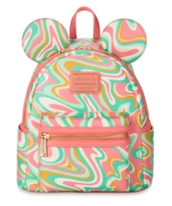 Disney Mickey Mouse Swirl Loungefly Mini Backpack