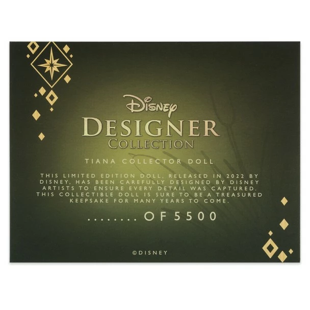 Tiana Limited Edition Doll – The Princess And The Frog – Disney Designer Collection – 13'' 11 Tiana Limited Edition Doll – The Princess And The Frog – Disney Designer Collection – 13'' - Image 10