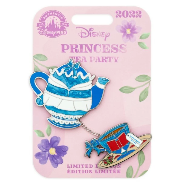 Belle Disney Princess Tea Party Pin Set 2022 – Beauty And The Beast – Limited Edition 5 Belle Disney Princess Tea Party Pin Set 2022 – Beauty And The Beast – Limited Edition - Image 3
