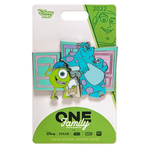 Mike And Sully – Monsters, Inc. – Pin Pals – Disney One Family Pin Celebration 2022 – Limited Edition 5 Mike And Sully – Monsters, Inc. – Pin Pals – Disney One Family Pin Celebration 2022 – Limited Edition - Image 3